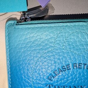 Tiffany & Co. Turquoise Leather Wallet